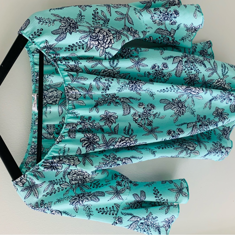 Beautiful floral top with bell sleeves